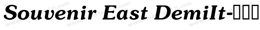 Souvenir East DemiIt字体转换